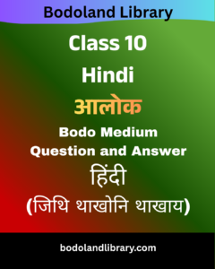 SEBA Class 10 Hindi Bodo Medium Question Answer​