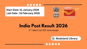 India Post Result 2026 – GDS 2nd Merit List PDF Download