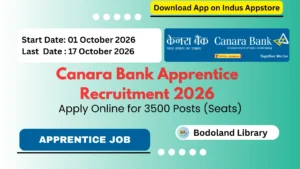 Canara Bank Graduate Apprentice Recruitment 2026 – 3500 Posts, Apply Online